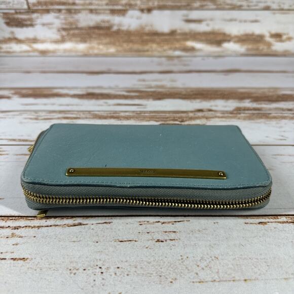 Fossil Liza Slim Leather Bifold Women's Wallet Organizer Clutch - Pre-owned - Picture 4 of 7